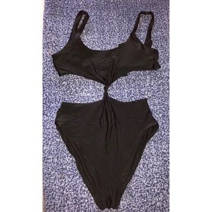 Black Cutout One Piece